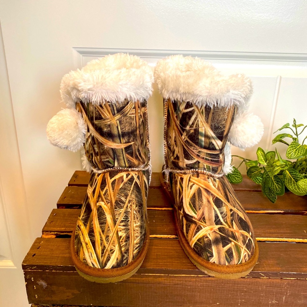 Dawgs Mossy Oak Microfiber Fleece Lined Side Boots